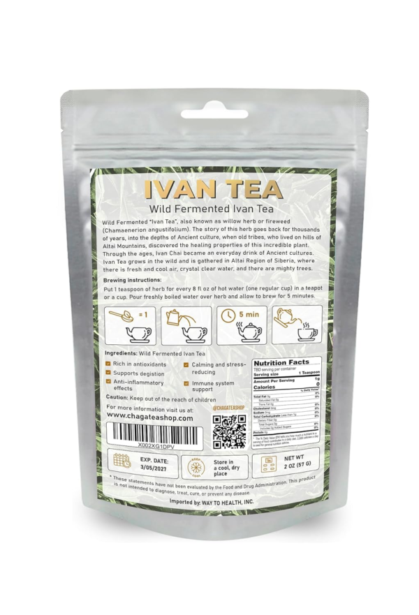 Siberian Fermented Wild Ivan Chai Loose Herbal Tea All Natural
