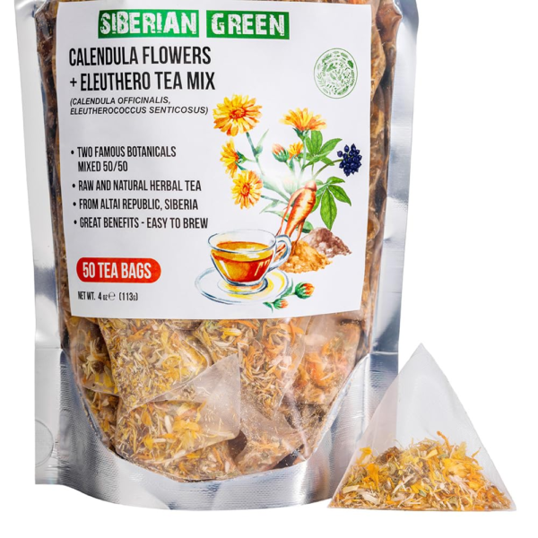 Ginseng Root and Calendula Flower Tea Bags