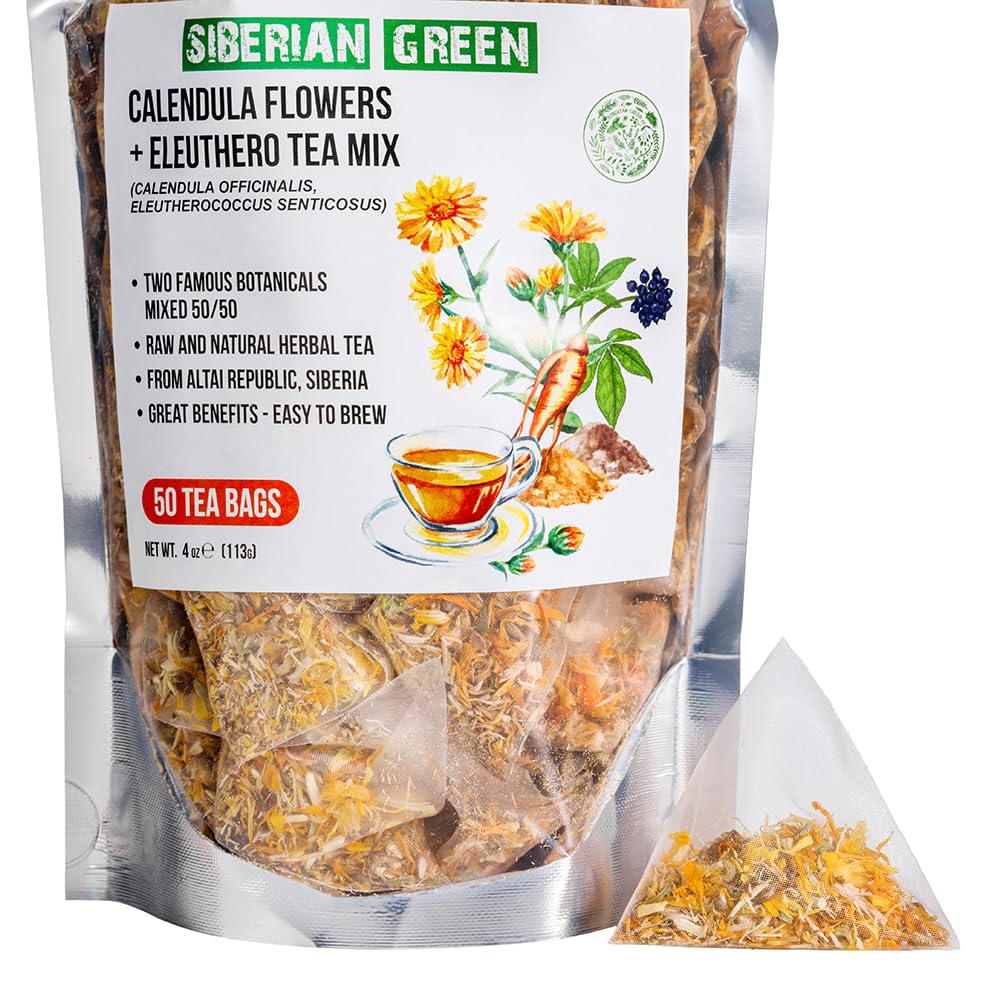 Ginseng Root and Calendula Flower Tea Bags