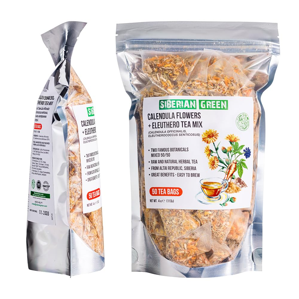 Ginseng Root and Calendula Flower Tea Bags - Image 2