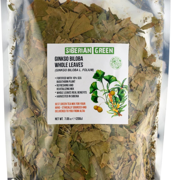 Premium Ginkgo Biloba Leaves with Sea Buckthorn
