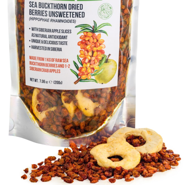 Sea Buckthorn dried berries with Siberian Apple slices