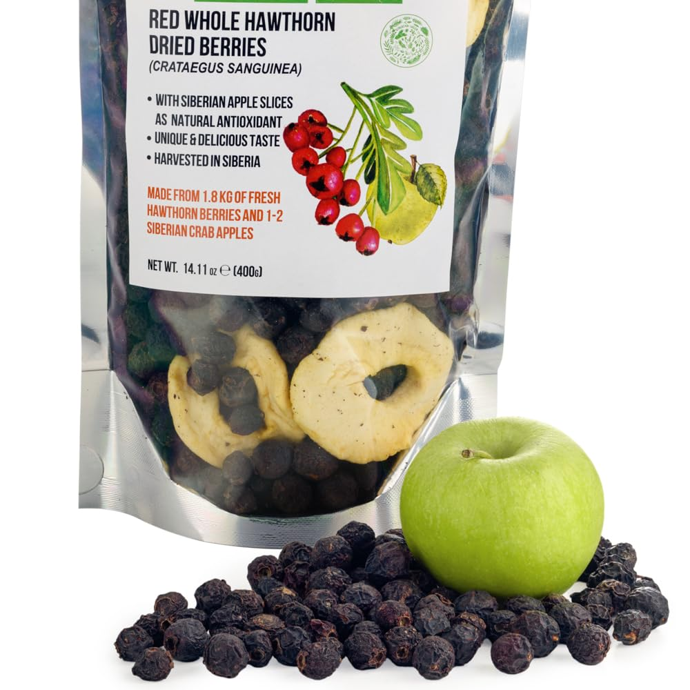 Dried Red Whole Hawthorn Berries with Apple Slices - Image 8