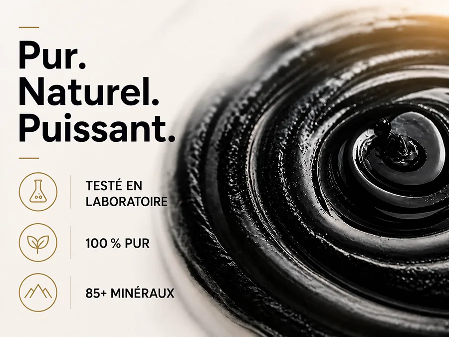 Résine de shilajit pure et authentique